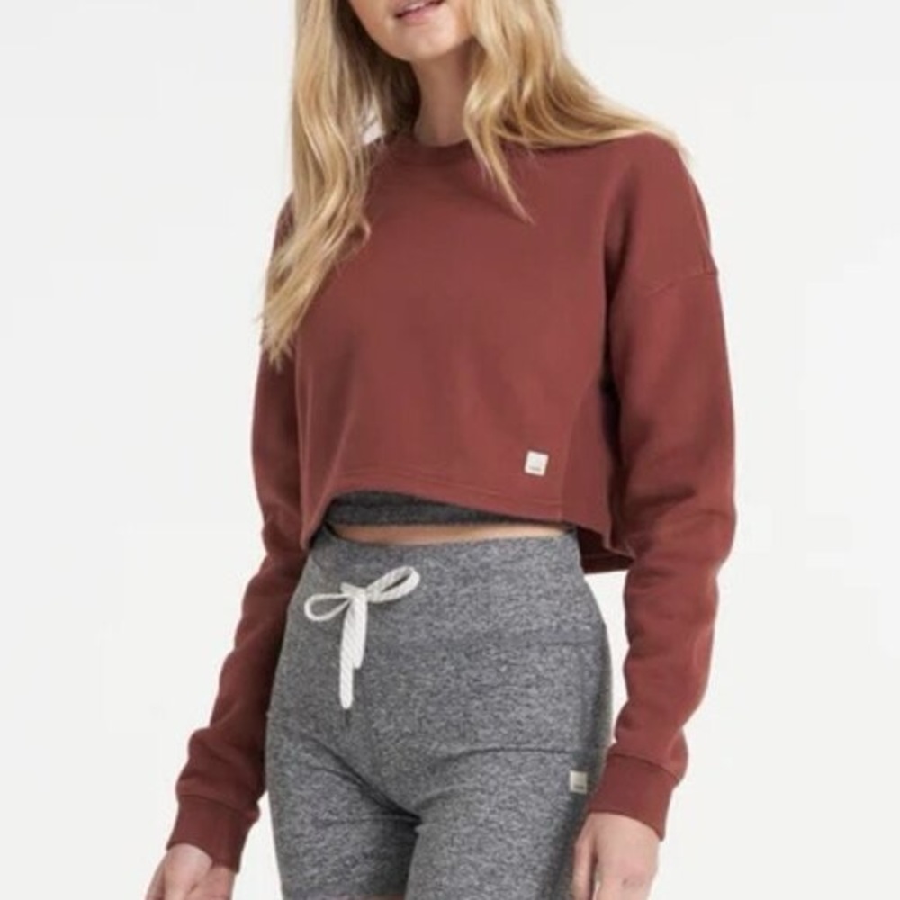 Vuori Restore Crop Crew Womens Cropped Pullover